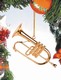 Gold Brass Flugehorn Ornament